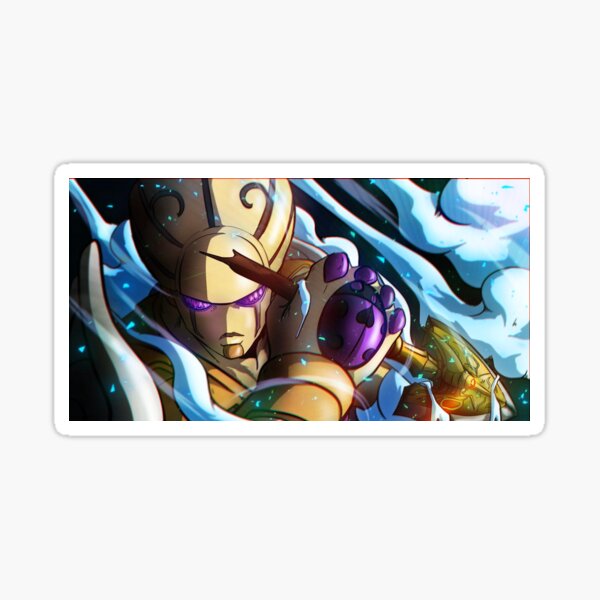 Gold Experience Stickers Redbubble - star platinum roblox decal id