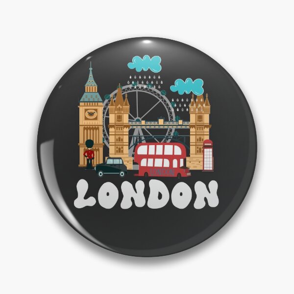 Item preview, Vintage London Bridge Bus United Kingdom Pride British Souvenir UK Big Ben Gift designed and sold by TopTeeShop.