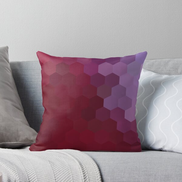 Item preview, POPPY RED AND LILAC HONEYCOMB designed and sold by EDDESIGNFORFUN.
