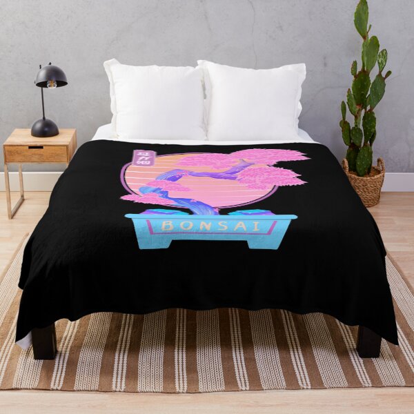 Item preview, Bonsai Tree Outrun Vaporwave Synthwave Streetwear designed and sold by ROBO MEGA.