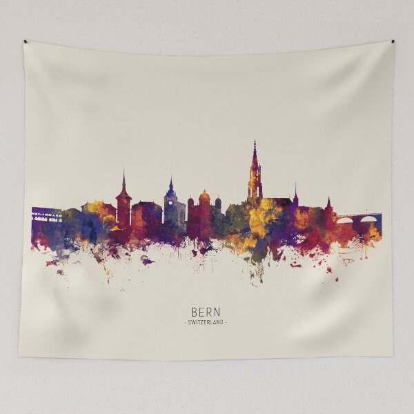 Artikelvorschau, Bern Switzerland Skyline entworfen und verkauft von ArtPrints.