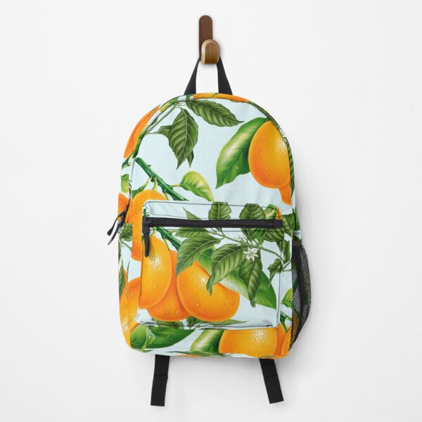 Item preview, Cute Oranges Print on Blue Background designed and sold by kapotka.