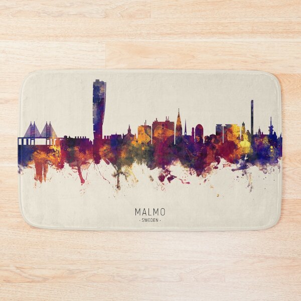 Item preview, Malmo Sweden Skyline designed and sold by ArtPrints.