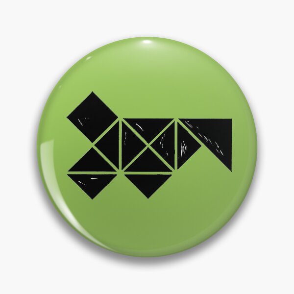 Item preview, Hand Made Squares, Triangles with Ink on Paper on Warm Green Board designed and sold by Istvan Ocztos.