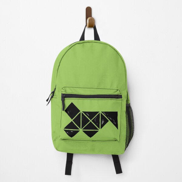Item preview, Hand Made Squares, Triangles with Ink on Paper on Warm Green Board designed and sold by Istvan Ocztos.
