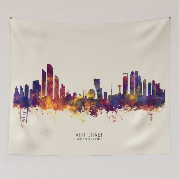 Item preview, Abu Dhabi Skyline designed and sold by ArtPrints.