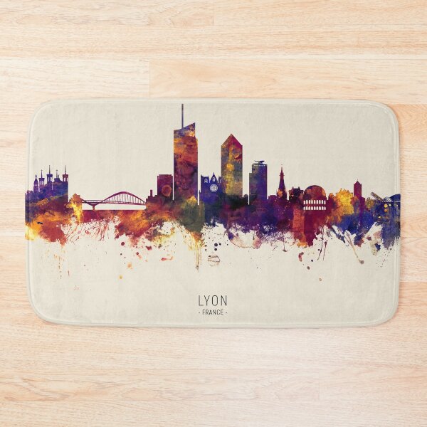 Item preview, Lyon France Skyline designed and sold by ArtPrints.