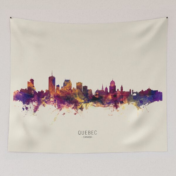 Item preview, Quebec Canada Skyline designed and sold by ArtPrints.