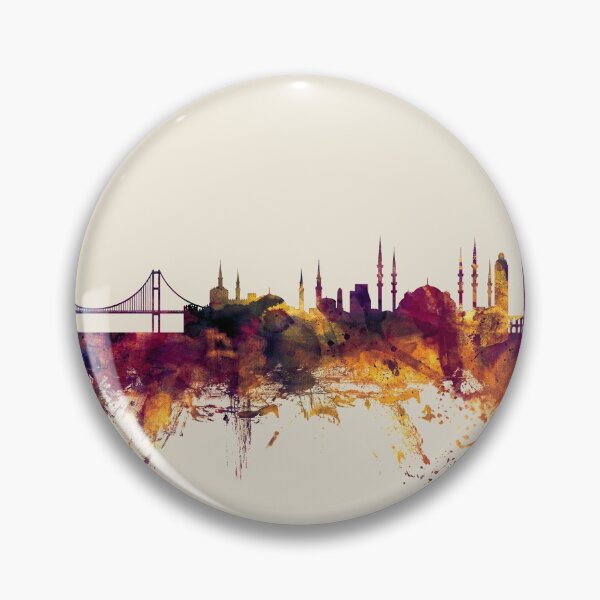Artikelvorschau, Istanbul Turkey Skyline entworfen und verkauft von ArtPrints.