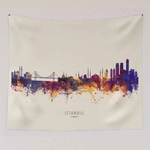 Artikelvorschau, Istanbul Turkey Skyline entworfen und verkauft von ArtPrints.