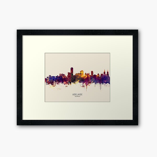 Item preview, Adelaide Australia Skyline designed and sold by ArtPrints.