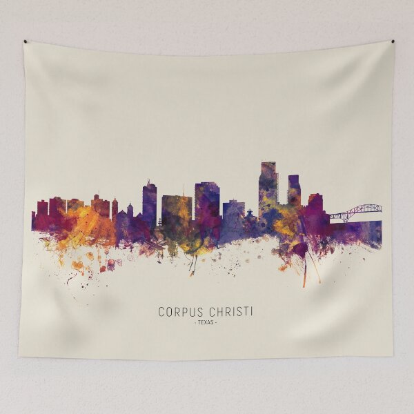 Item preview, Corpus Christi Texas Skyline designed and sold by ArtPrints.