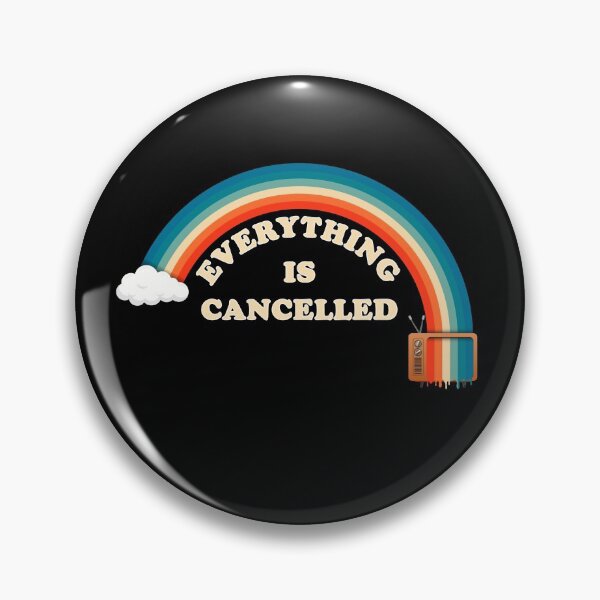 Item preview, Everything is Cancelled Retro Rainbow TV designed and sold by ROBO MEGA.