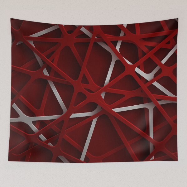 Item preview, 3D Red And White Papercut designed and sold by Vector Scout Lab.