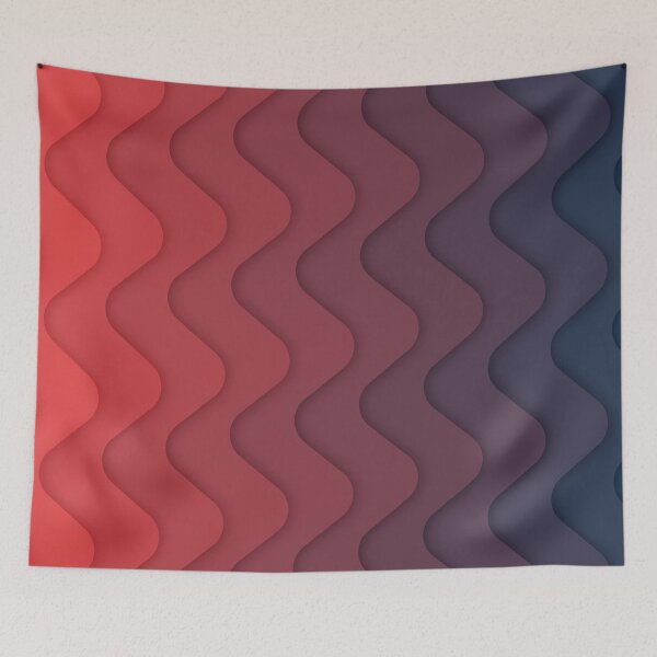 Item preview, Wavy 3D Papercut designed and sold by Vector Scout Lab.