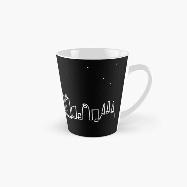 Barcelona Skyline at night Tall Mug