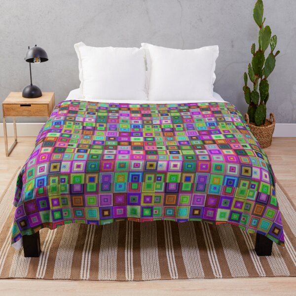 Item preview, colorful funky square pattern designed and sold by gadgetworks1984.