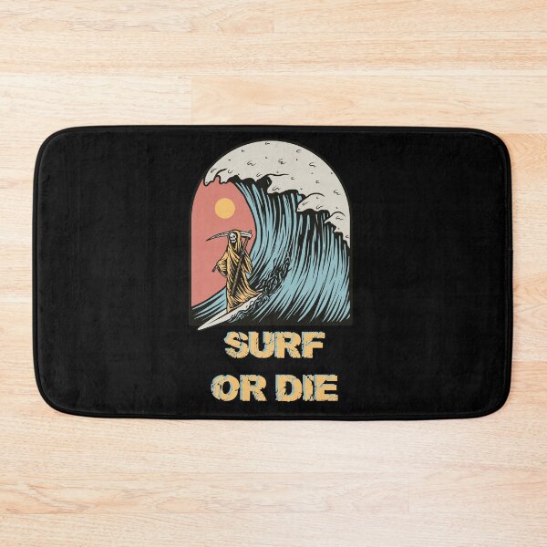 Item preview, SURF OR DIE SKULL WAVE  DESIGN  designed and sold by Picspot.