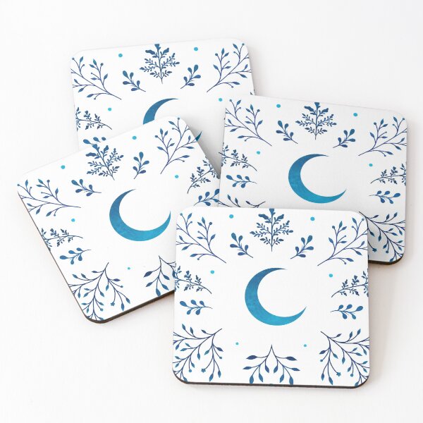 Item preview, Crescent Moon Blue designed and sold by episodicDrawing.