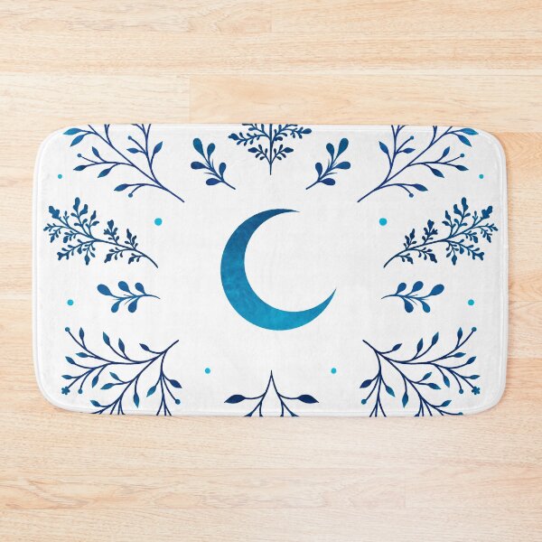 Item preview, Crescent Moon Blue designed and sold by episodicDrawing.