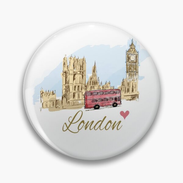 Item preview, Vintage London Bridge United Kingdom Bus Retro British Souvenir UK Big Ben Gift designed and sold by TopTeeShop.