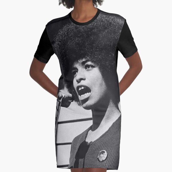 Angela Davis old photo (HQ) Graphic T-Shirt Dress