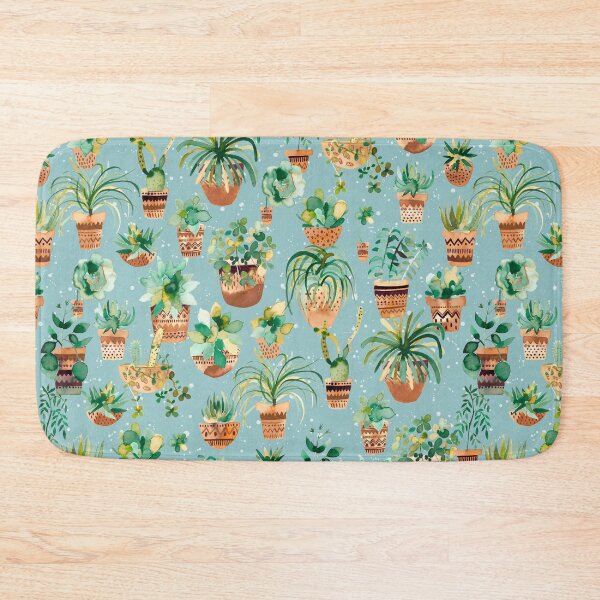 Item preview, Love for House Plants - Cactus Garden and Potted Succulents - Blue designed and sold by ninoladesign.