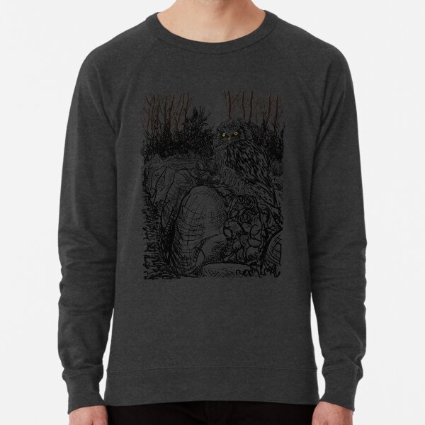 The Owl still sat on the Dolmen (A Tribute to Jan Mankes) Lightweight Sweatshirt