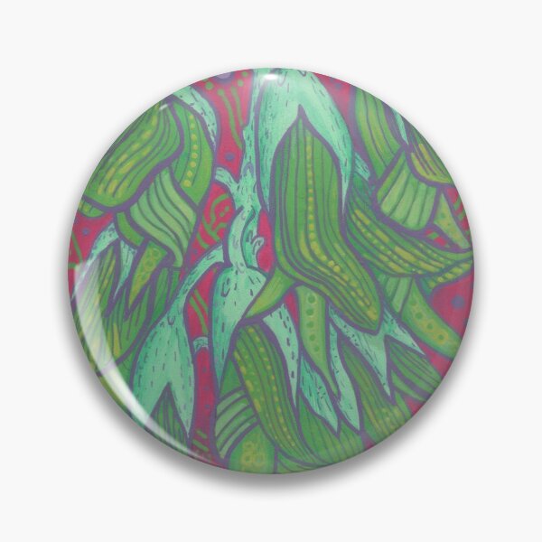 Item preview, Australian Bird Flower Tropical Floral Abstract Botanical Pink Mint Green designed and sold by Julia Khoroshikh.