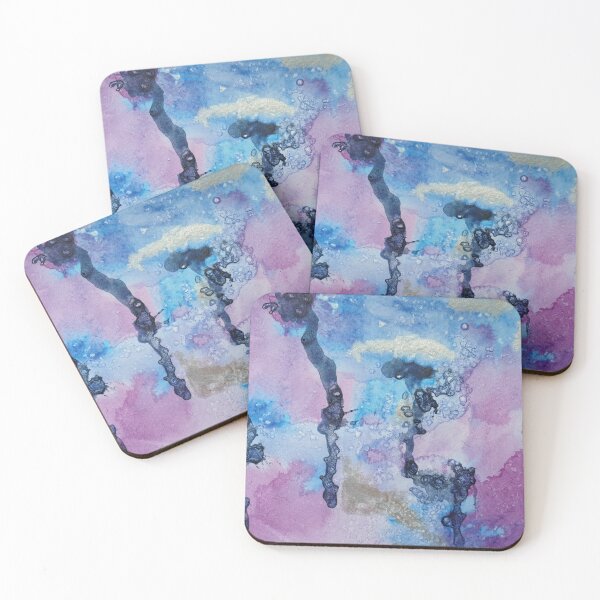 Item preview, abstract watercolor in violet tones designed and sold by STglueckspilz.