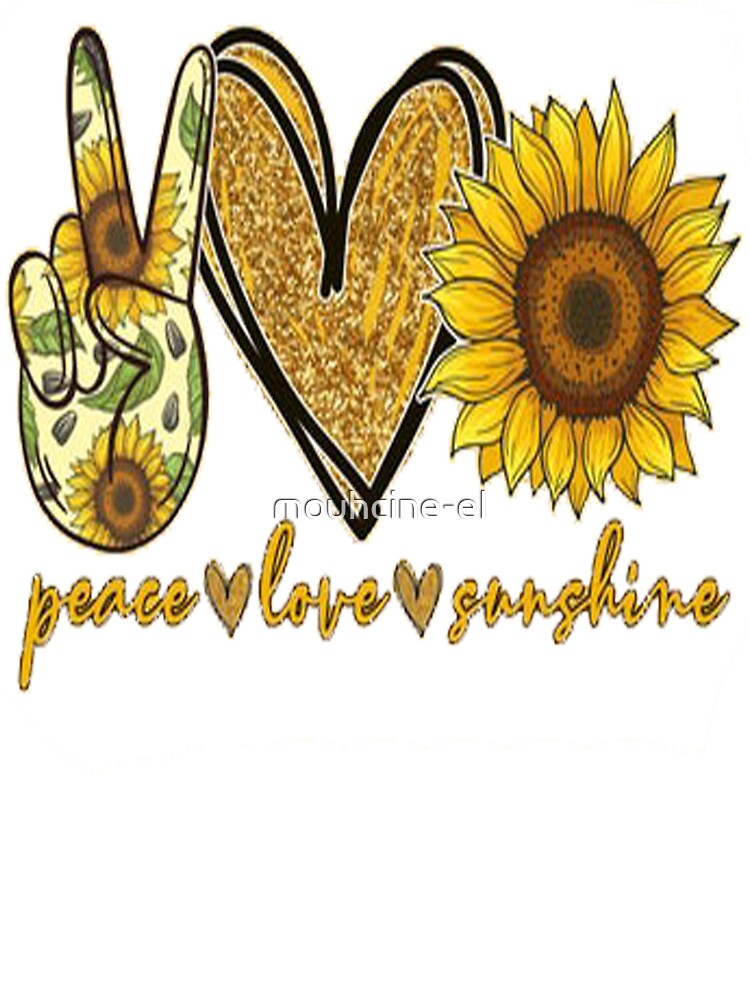 peace love and sunshine t shirt