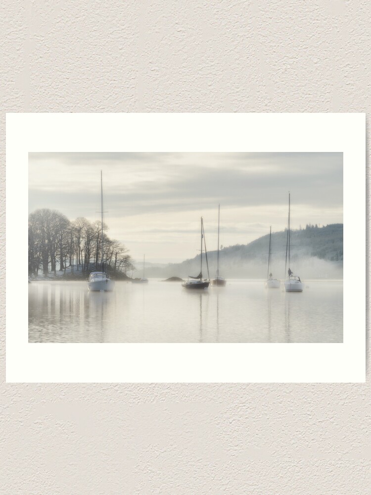 "Misty Morning on Lake Windermere" Art Print for Sale by rnwhalley