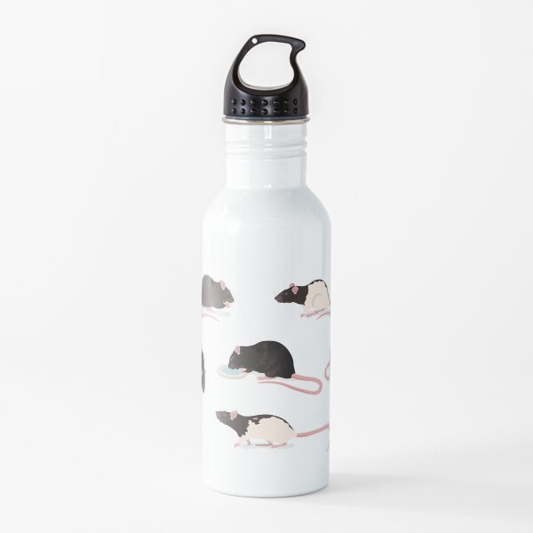 Ratties Rats with light gray shadow Water Bottle