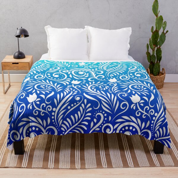 Item preview, Floral and Leaves - The Deep Sea designed and sold by CreativityRoams.