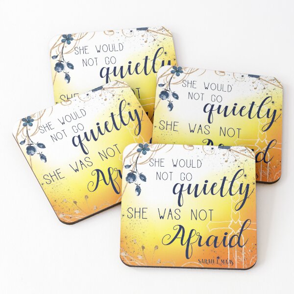 Item preview, She was not afraid in gold and blue designed and sold by AvviareArt.