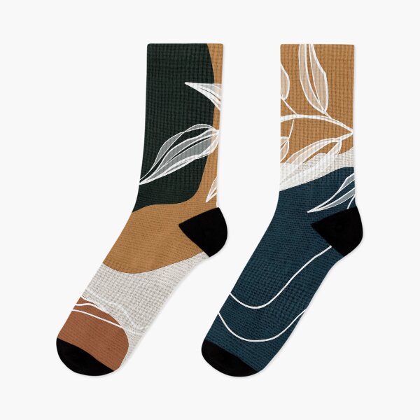 Item preview, Leafy Lane in Navy and Tan 3 designed and sold by simplydesignart.