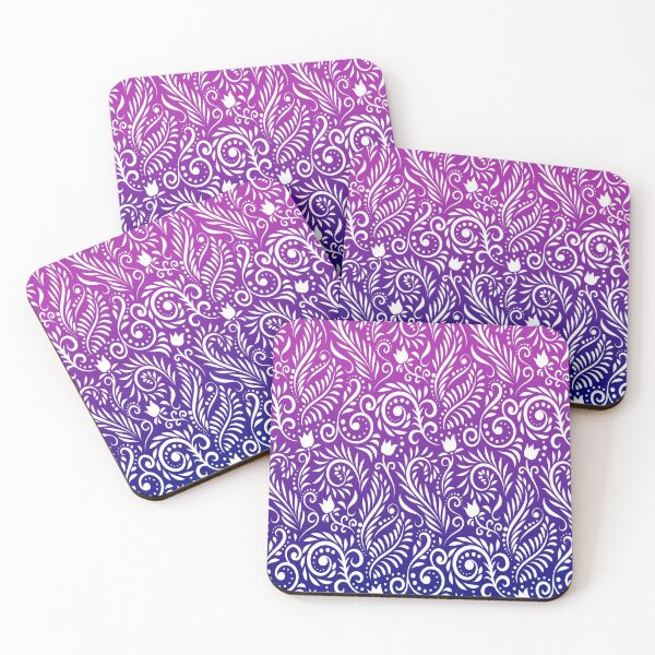 Item preview, Floral and Leaves - Mysterious Galaxy designed and sold by CreativityRoams.