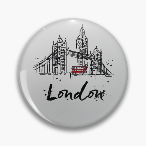 Item preview, Vintage London Bridge Skyline United Kingdom Bus Retro British Souvenir UK Big Ben Gift designed and sold by TopTeeShop.