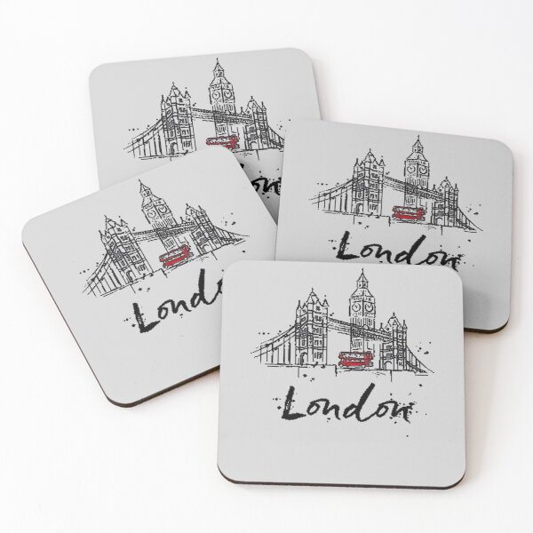 Item preview, Vintage London Bridge Skyline United Kingdom Bus Retro British Souvenir UK Big Ben Gift designed and sold by TopTeeShop.