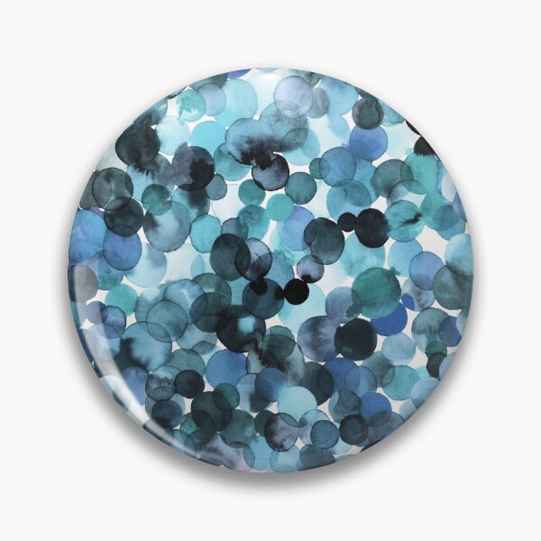 Item preview, Blue Watercolor Polka Dots designed and sold by ninoladesign.