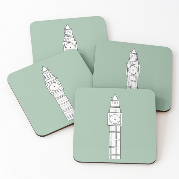 Item preview, Big Ben Landmark Illustration in Green designed and sold by Fernando G..