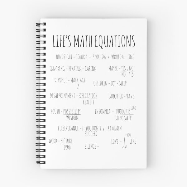 Item preview, Life's Math Equations designed and sold by printadorable.