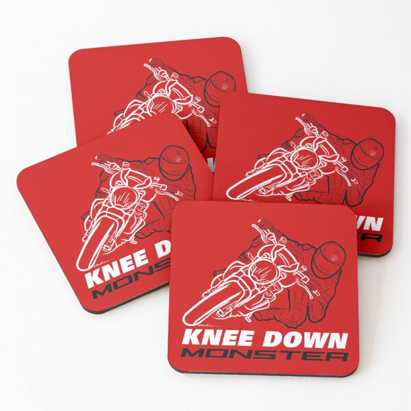 Item preview, Knee Down Monster for Monster Lovers - RED Edition with phrase - Biker Quotes designed and sold by etoide.