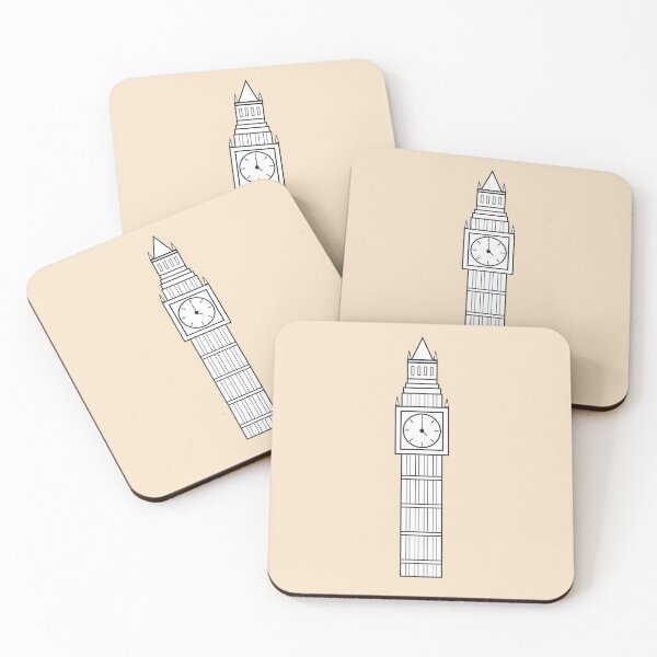 Item preview, Big Ben Landmark Illustration in Cream designed and sold by Fernando G..