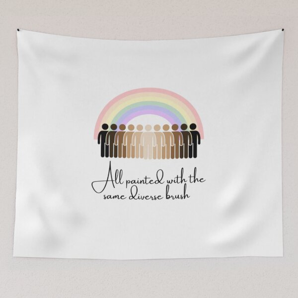 Item preview, Shades of life same diverse brush- faint rainbow designed and sold by Joesvibes.