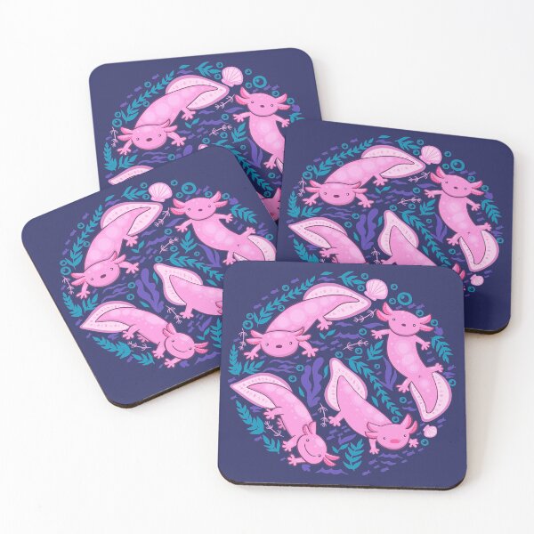 Item preview, axolotl and underwater elements designed and sold by burbura.