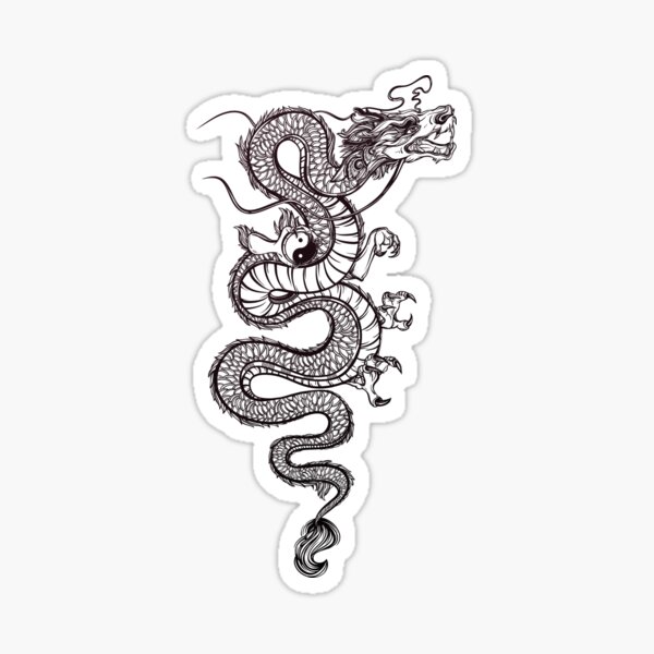 Item preview, Funny Dragon Tattoo designed and sold by dalamarik20007.