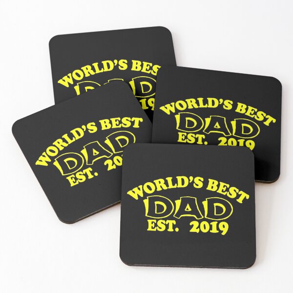 Item preview, World's Best Dad 2019 Yellow designed and sold by aventi24.