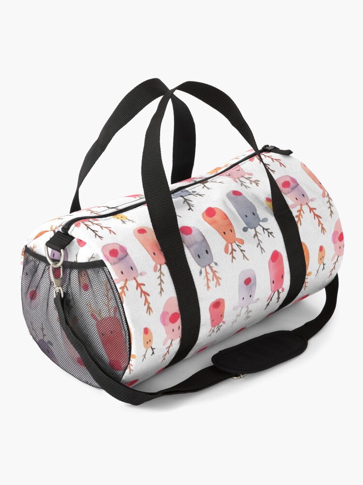 Alternate view of Reindeers - Animal cuteness - Winter watercolor pattern - Rudolph Duffle Bag