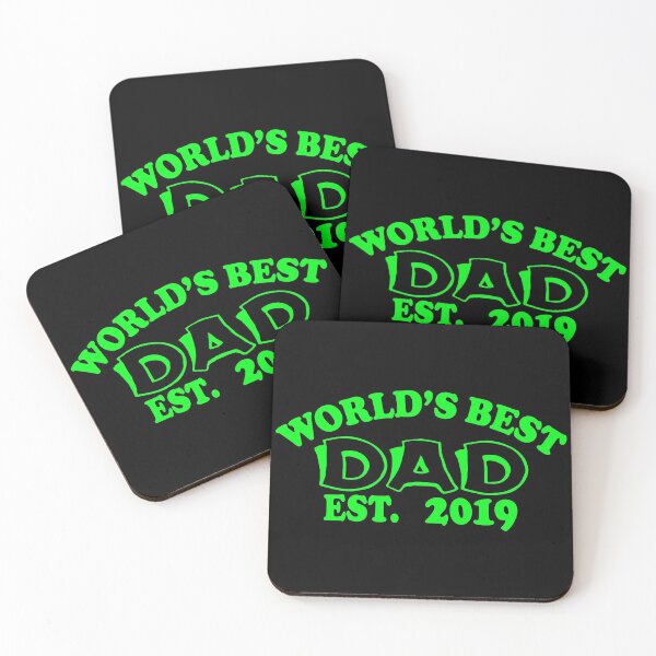 Item preview, World's Best Dad 2019 Green designed and sold by aventi24.
